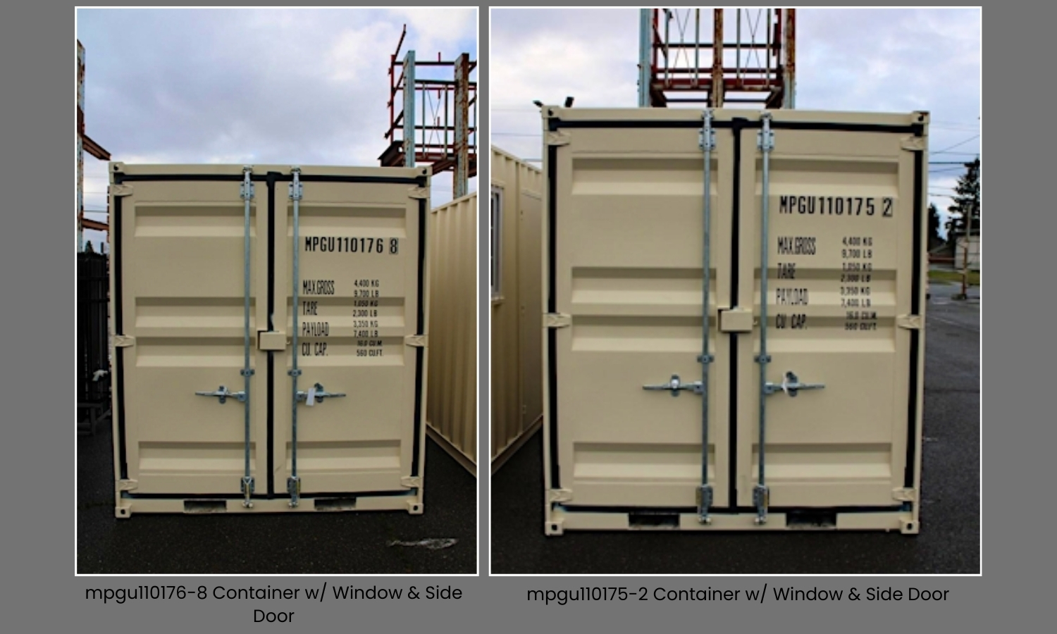 Mpgu110176 8 Container w Window & Side Door
